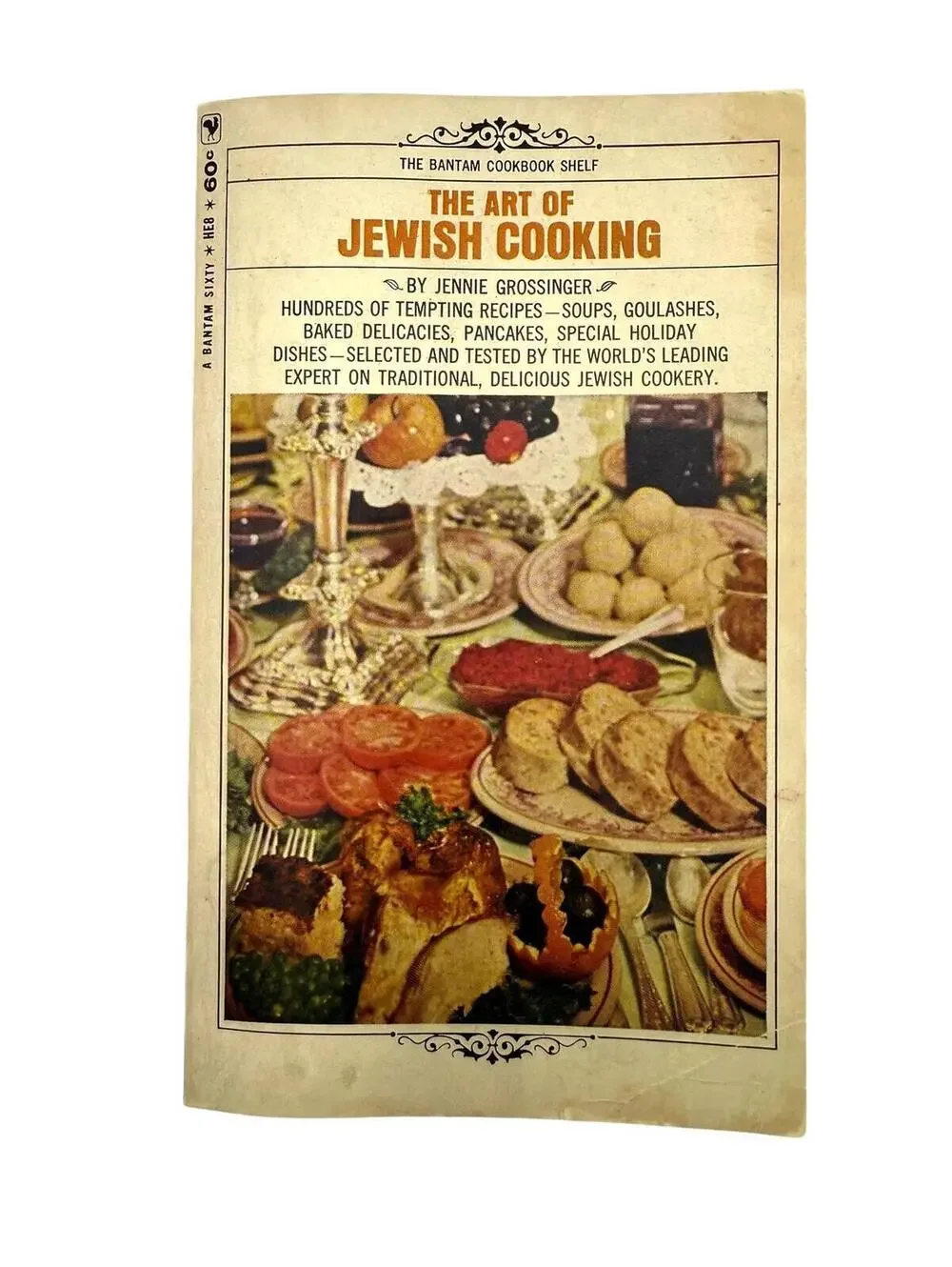 Vintage Cookbook, The Art of Jewish Cooking, Jennie Grossinger, 1960s Bantam